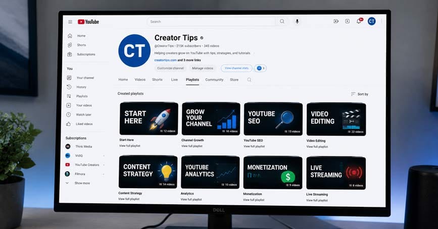 YouTube playlist optimization for SEO and watch time