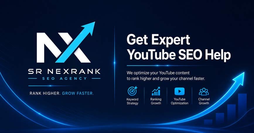 SRNexRank YouTube SEO agency contact and support