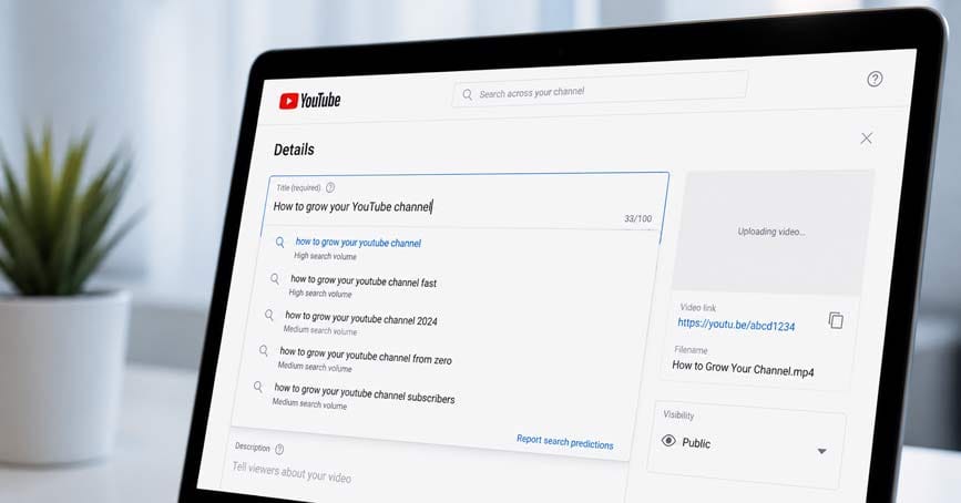 Optimizing YouTube video title for SEO