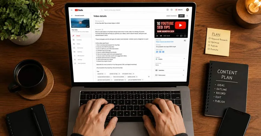 Writing SEO-optimized YouTube video description