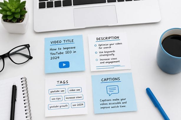 YouTube video SEO strategy elements for ranking higher