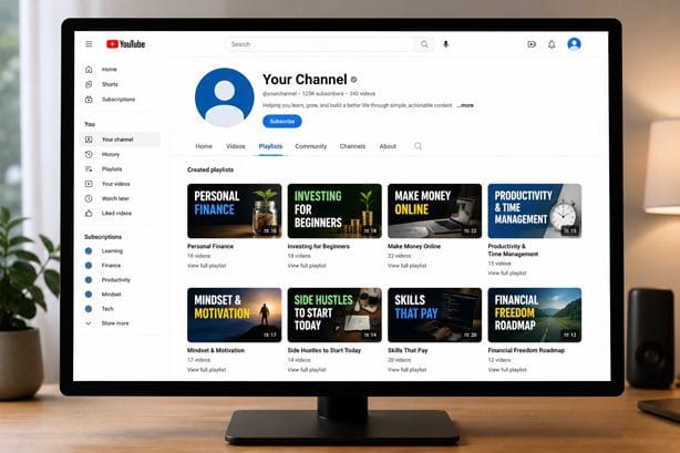YouTube playlists strategy to increase watch time and views