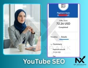SR Nexrank is a professional SEO agency specializing in YouTube SEO, Website SEO, and Digital Marketing. This is the official logo of SR Nexrank SEO Agency.